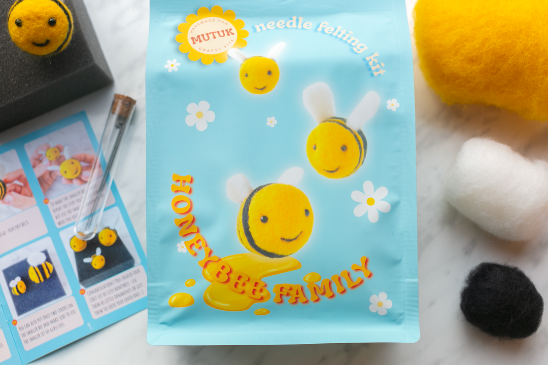 Honeybees Needle Felting Kit