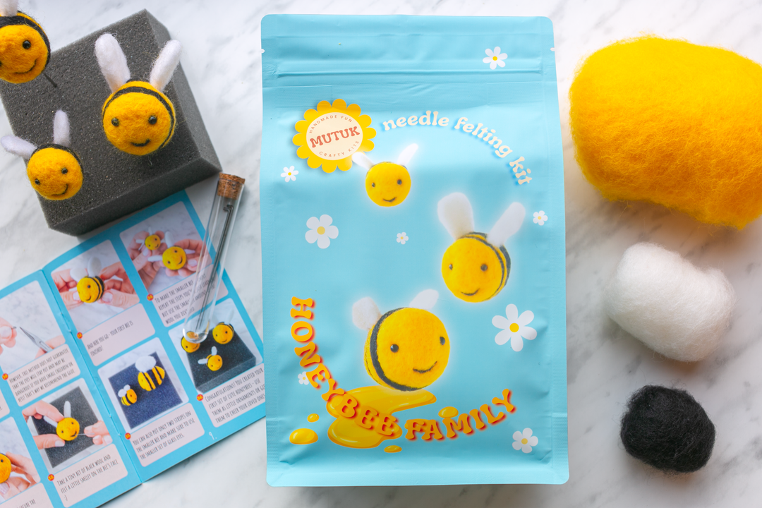 Honeybees Needle Felting Kit