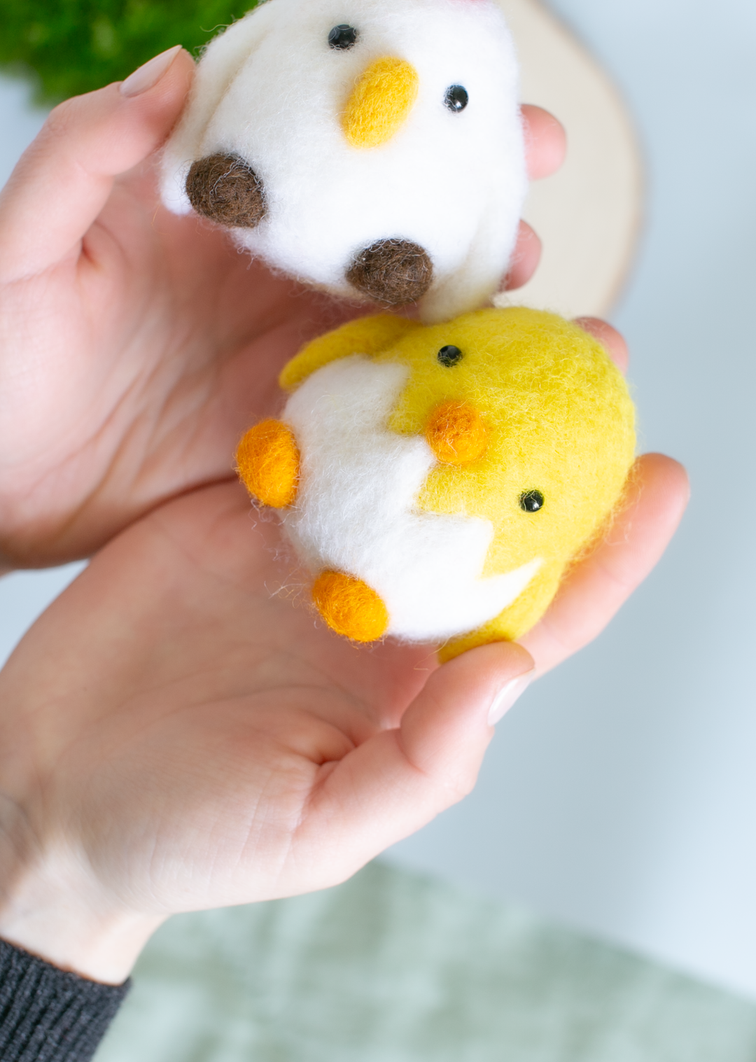 Hen and Chick Ornaments