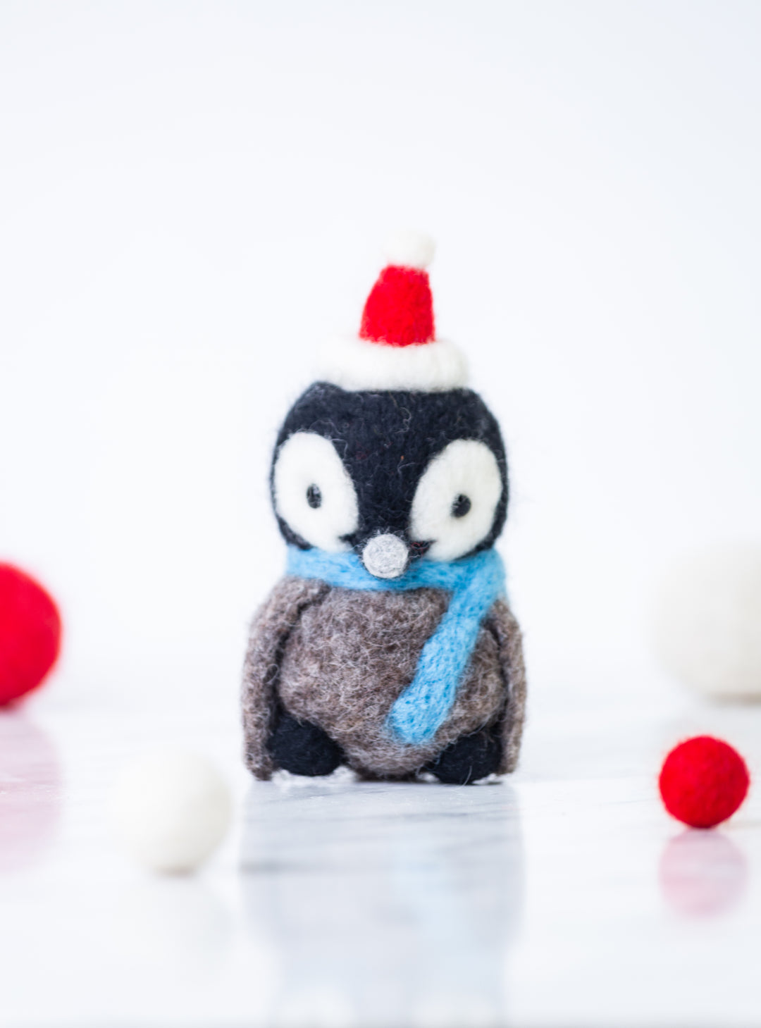 Needle felted penguin