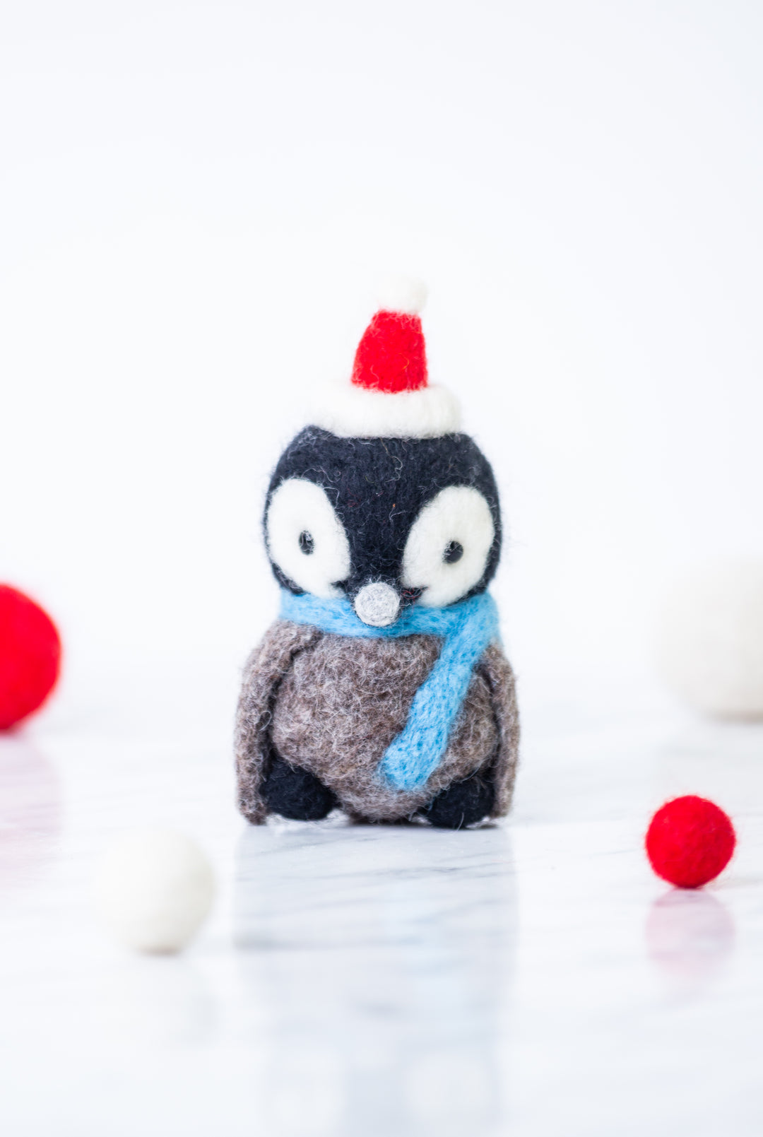 Needle felted penguin