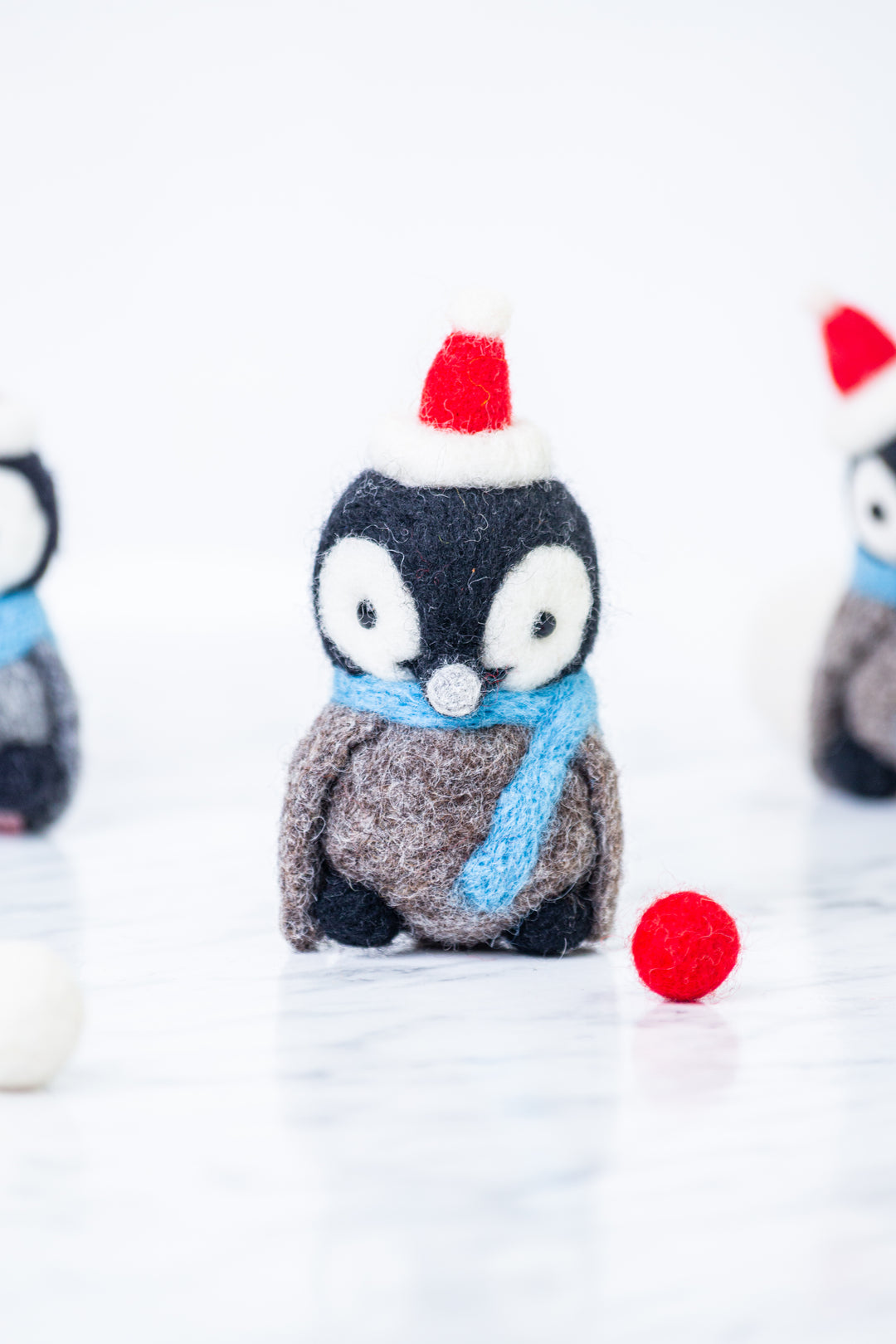 Needle felted penguin