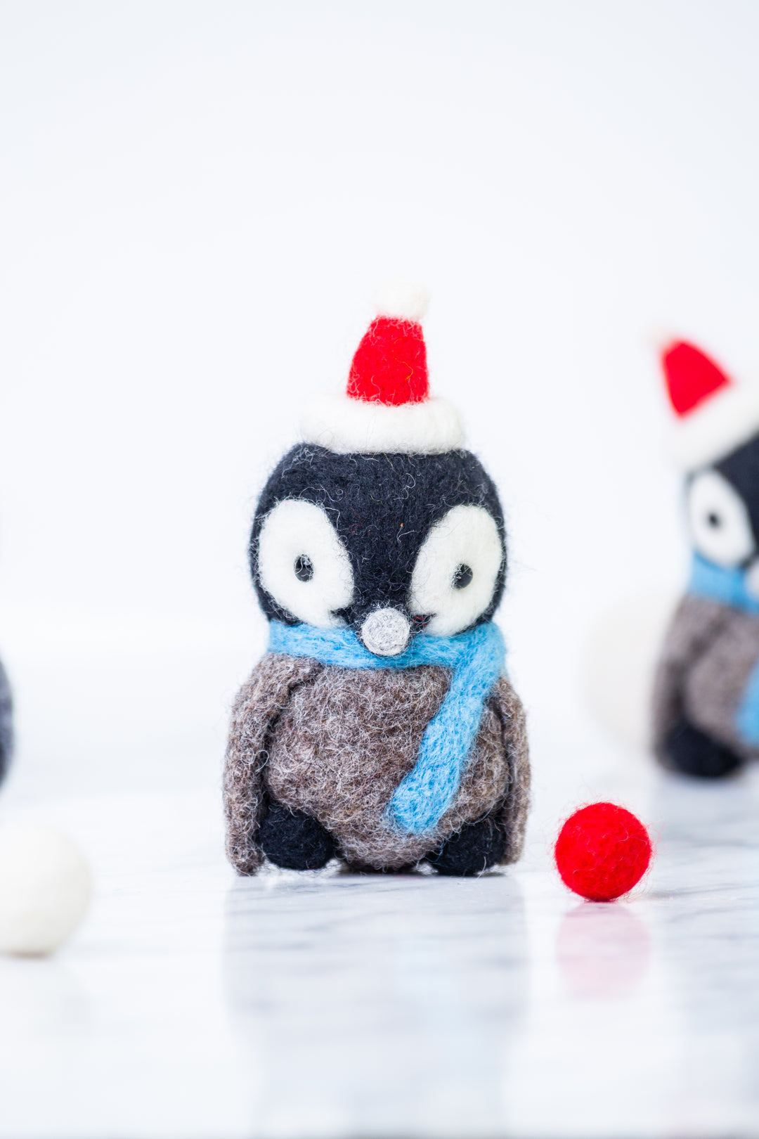Needle felted penguin
