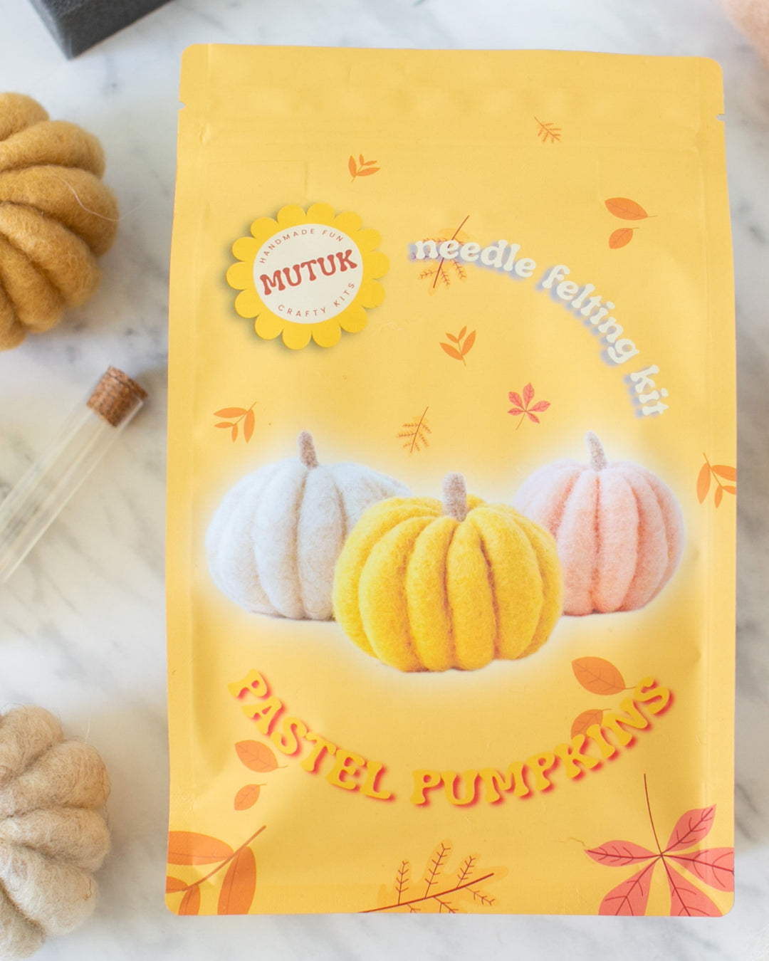 Pastel Pumpkins Felting Kit