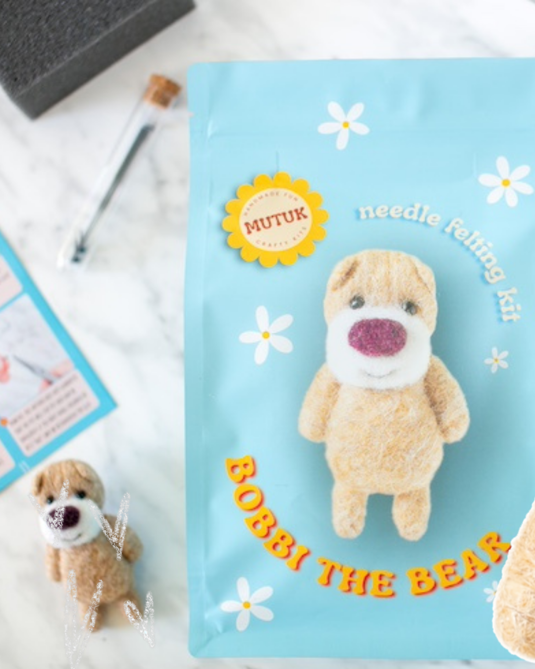 Bobbi the Bear Needle Felting Kit