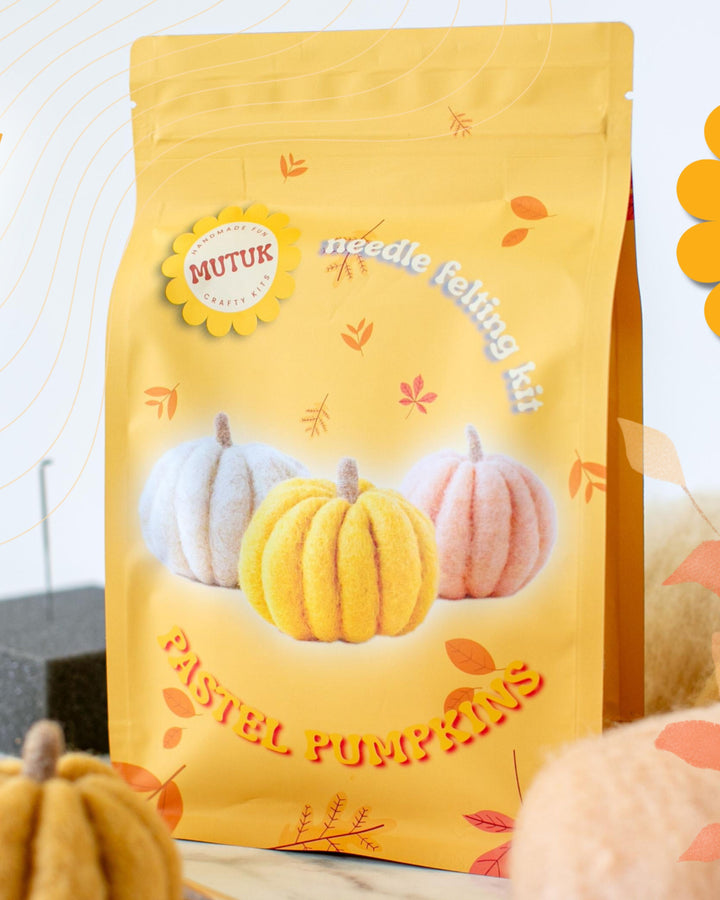 Pastel Pumpkins Felting Kit