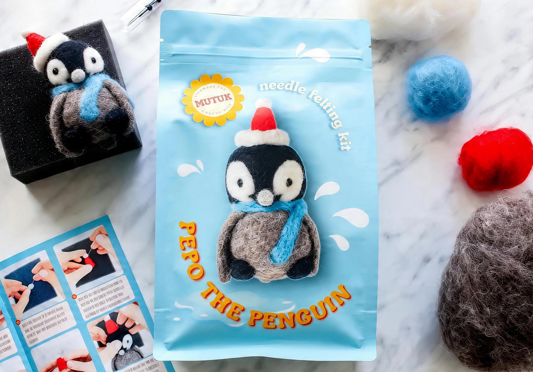 Penguin Needle Felting Kit