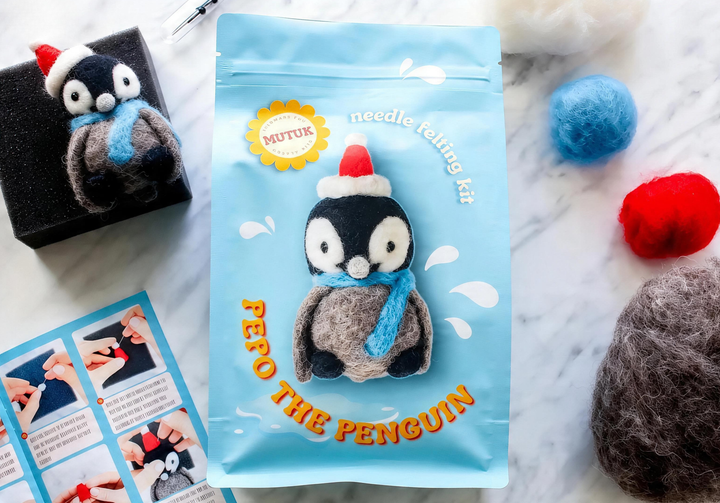 Penguin Needle Felting Kit