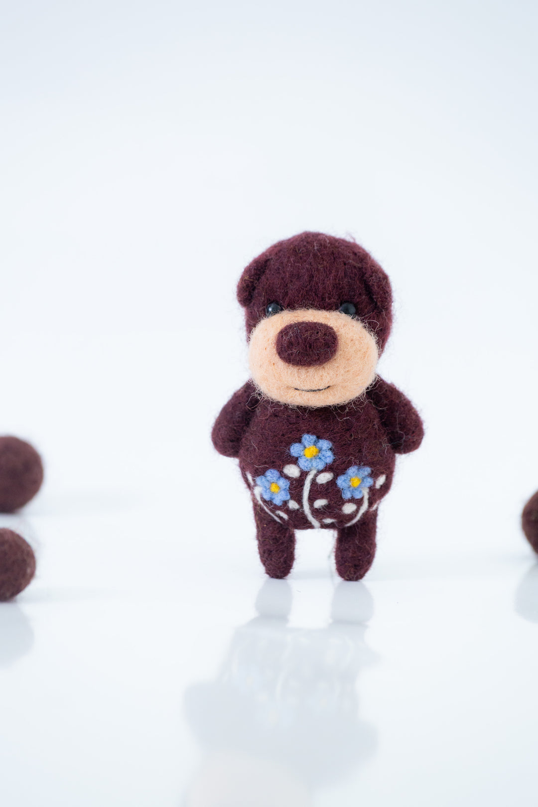 Needle Felted Brown Bear