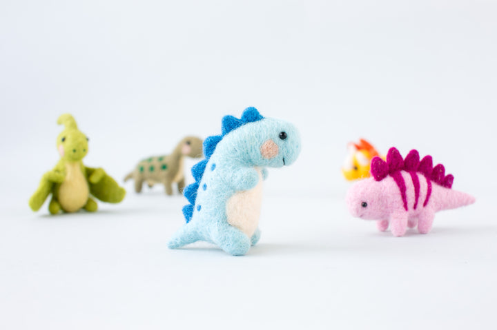 Needle felted Miniature T-rex Dinosaur