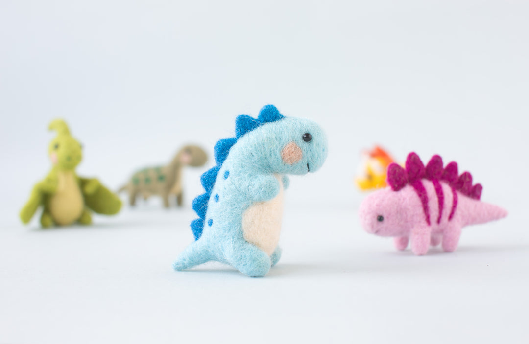 Needle felted Miniature T-rex Dinosaur