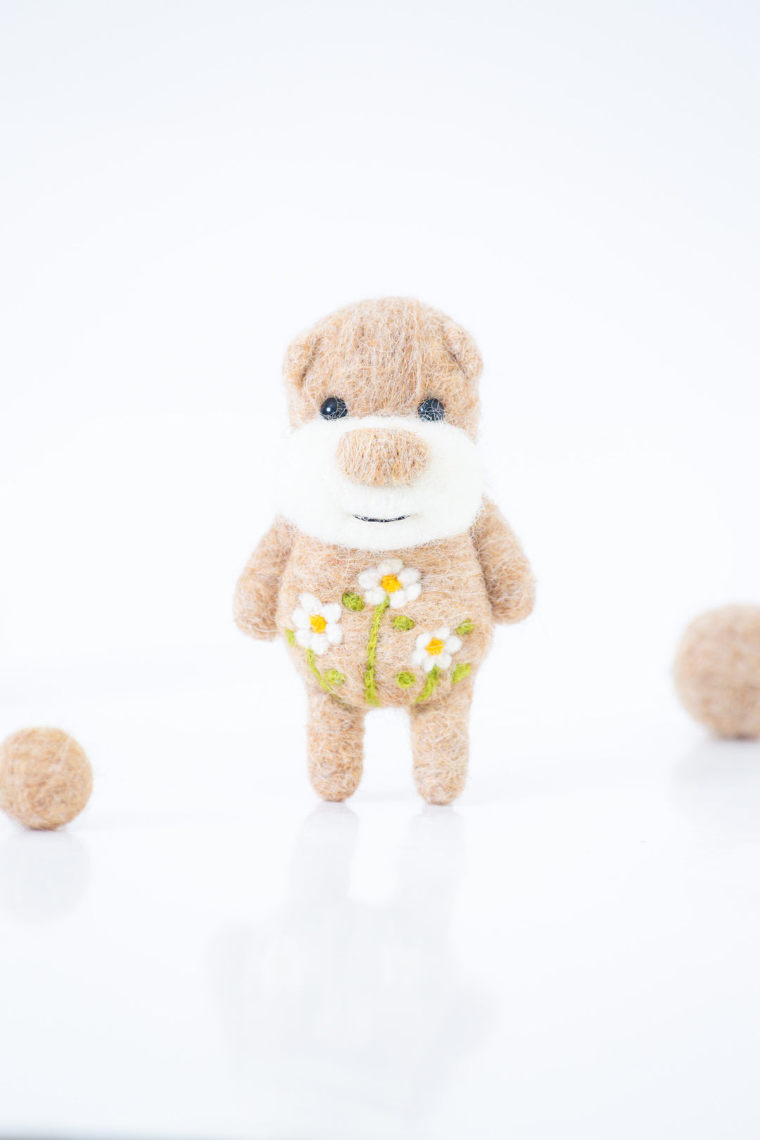 Needle Felted Brown Bear