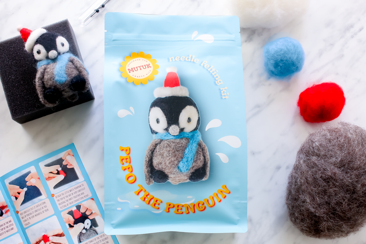 Penguin Needle Felting Kit