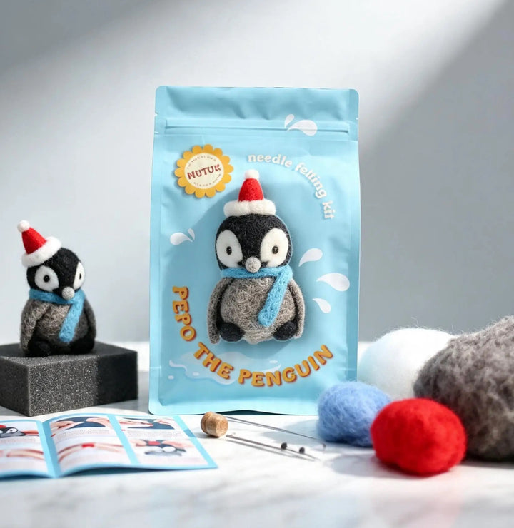 Penguin Needle Felting Kit