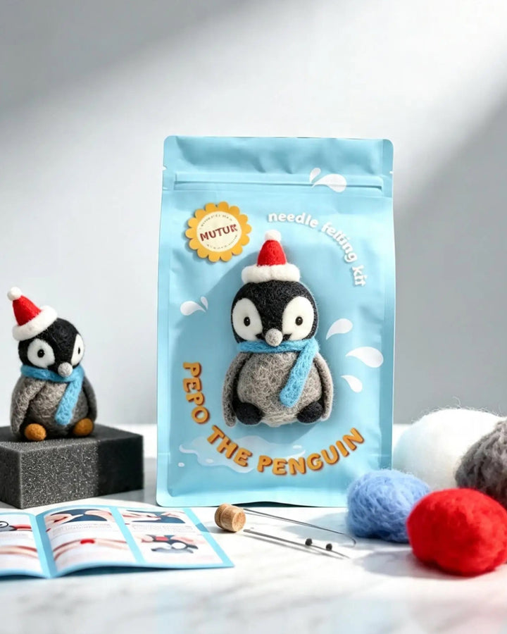 Penguin Needle Felting Kit