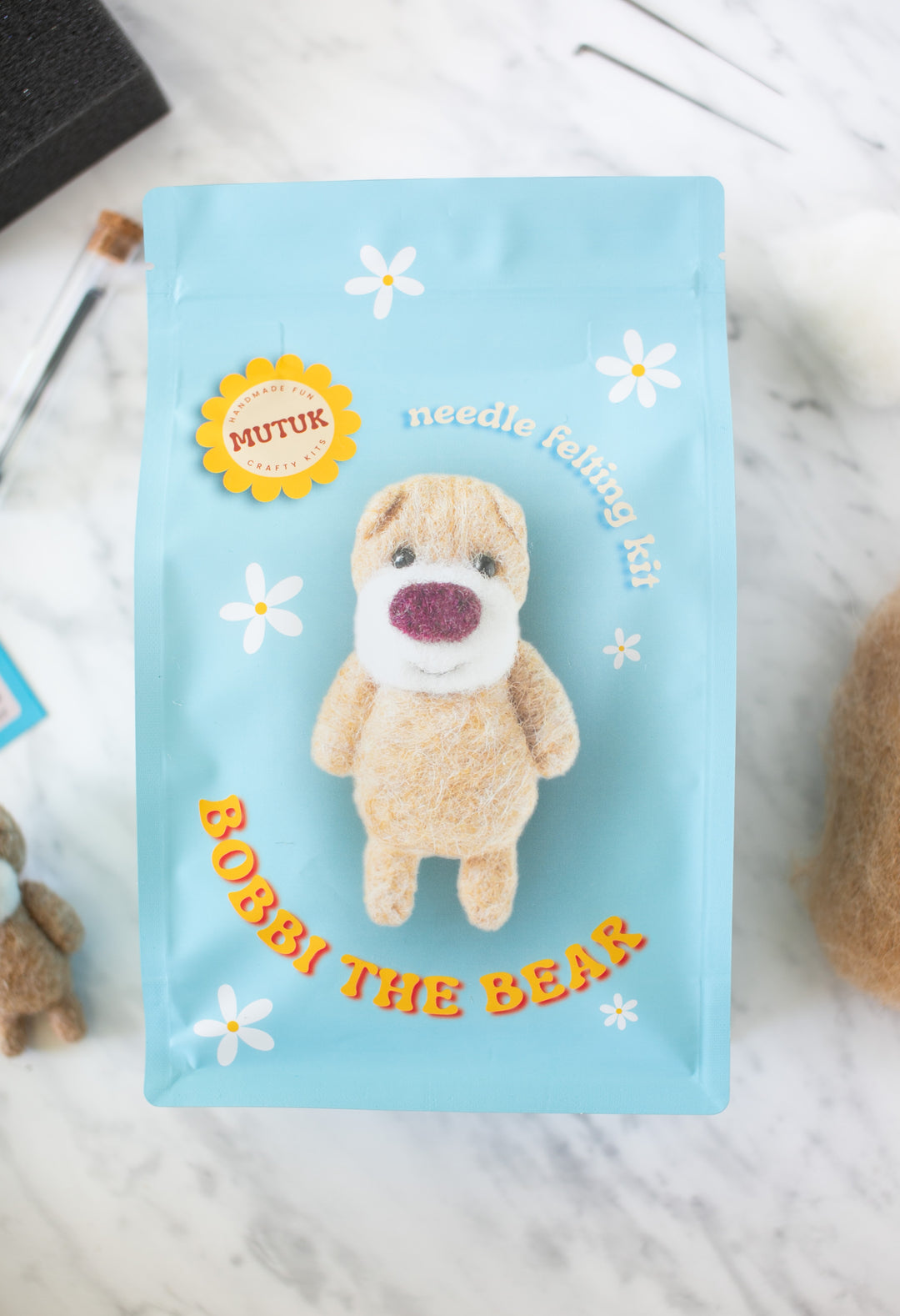 Bobbi the Bear Needle Felting Kit