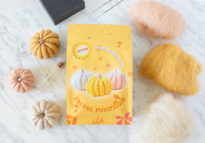 Pastel Pumpkins Felting Kit